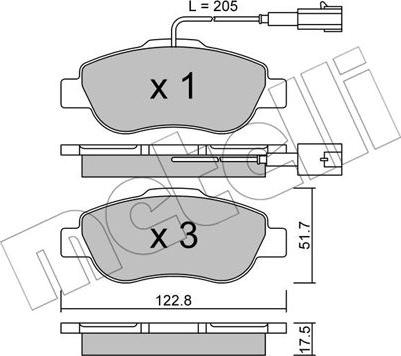 Metelli 22-0638-1 - Масляный фильтр autospares.lv