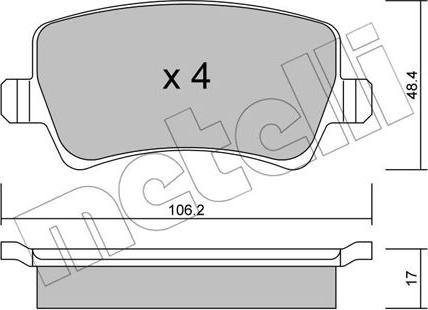 Metelli 22-0676-0 - Масляный фильтр autospares.lv