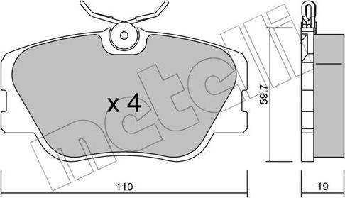 Metelli 22-0061-0 - Масляный фильтр autospares.lv