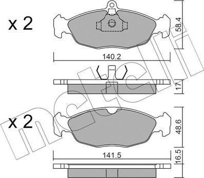 Metelli 22-0077-0 - Масляный фильтр autospares.lv