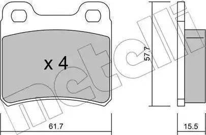 Remsa 28210 - Тормозные колодки, дисковые, комплект autospares.lv