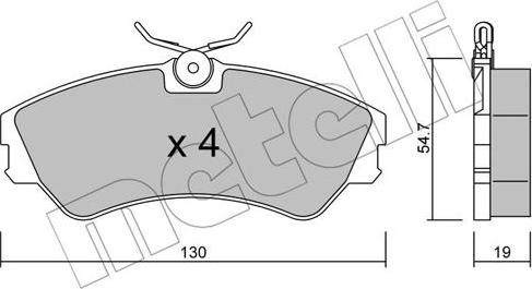 Metelli 22-0162-0 - Масляный фильтр autospares.lv