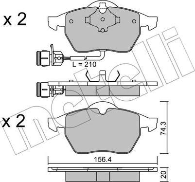 OEMparts 9198688 - Тормозные колодки, дисковые, комплект autospares.lv