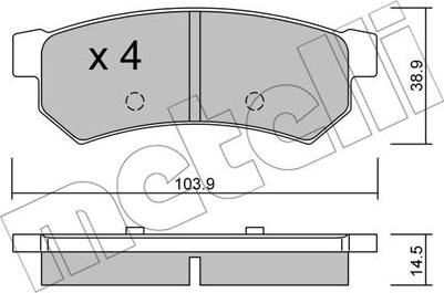 Metelli 22-0846-0 - Масляный фильтр autospares.lv