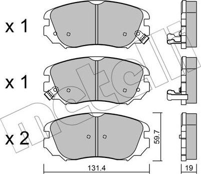 Metelli 22-0841-0 - Масляный фильтр autospares.lv