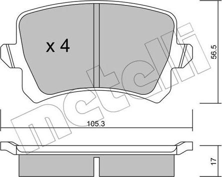 Metelli 22-0806-0 - Масляный фильтр autospares.lv