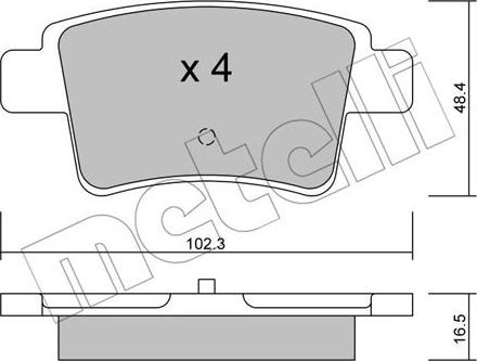 Metelli 22-0801-0 - Масляный фильтр autospares.lv