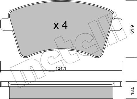 Metelli 22-0812-0 - Масляный фильтр autospares.lv