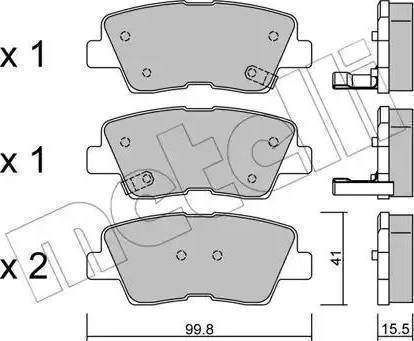 Mobis 583022EA31 - Тормозные колодки, дисковые, комплект autospares.lv