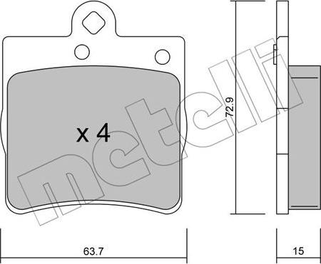 Metelli 22-0343-0 - Масляный фильтр autospares.lv