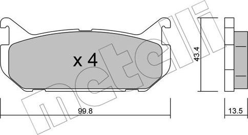 Metelli 22-0303-0 - Масляный фильтр autospares.lv