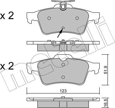 Metelli 22-0337-2 - Масляный фильтр autospares.lv