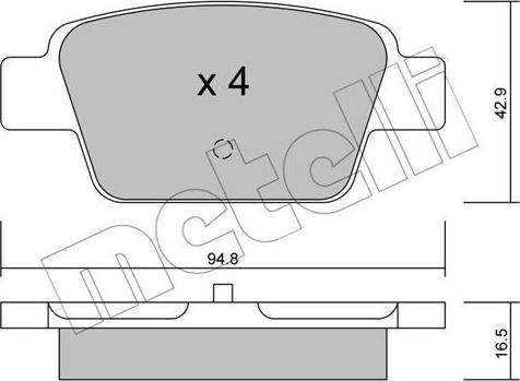 Metelli 22-0323-0 - Масляный фильтр autospares.lv