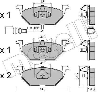 Remsa 633 21 - Тормозные колодки, дисковые, комплект autospares.lv