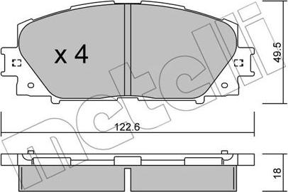 Metelli 22-0745-0 - Масляный фильтр autospares.lv