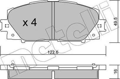 Metelli 22-0745-1 - Масляный фильтр autospares.lv