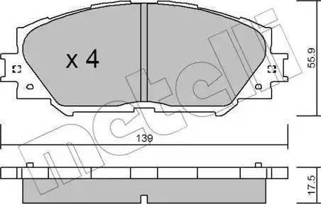 A.B.S. 37544 OE - Тормозные колодки, дисковые, комплект autospares.lv