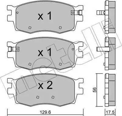 A.B.S. 37520 OE - Тормозные колодки, дисковые, комплект autospares.lv