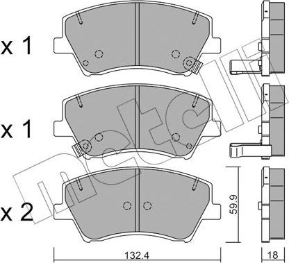 Metelli 22-1092-0 - Масляный фильтр autospares.lv