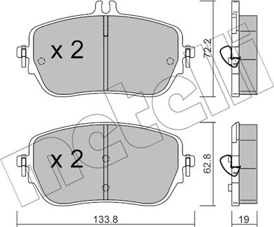 Metelli 22-1193-0 - Масляный фильтр autospares.lv