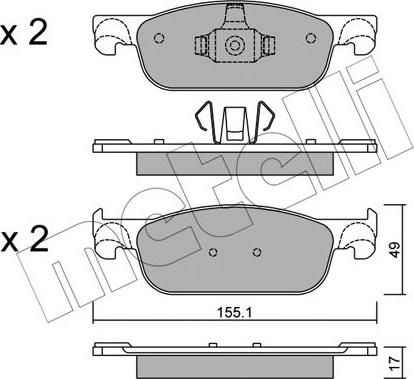 Metelli 22-1109-0 - Масляный фильтр autospares.lv