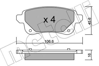 Metelli 22-1112-0 - Масляный фильтр autospares.lv