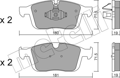 Metelli 22-1188-0 - Масляный фильтр autospares.lv