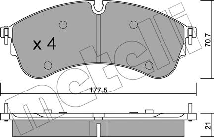 Metelli 22-1174-0 - Масляный фильтр autospares.lv