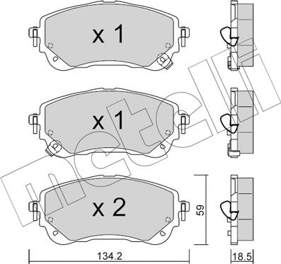 Metelli 22-1234-0 - Масляный фильтр autospares.lv