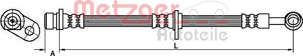 Metzger 4115190 - Тормозной шланг autospares.lv