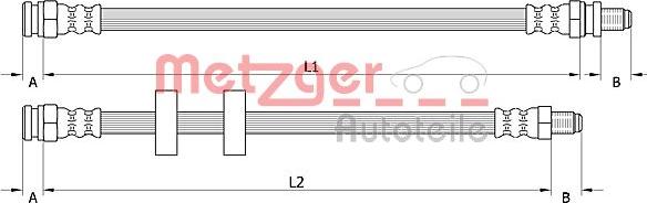 Metzger 4110995 - Тормозной шланг autospares.lv