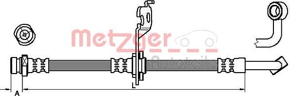 Metzger 4110453 - Тормозной шланг autospares.lv