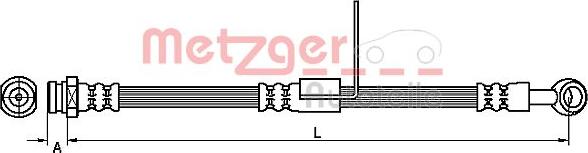 Metzger 4110427 - Тормозной шланг autospares.lv