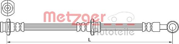 Metzger 4110639 - Тормозной шланг autospares.lv