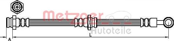 Metzger 4110629 - Тормозной шланг autospares.lv