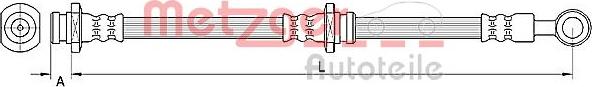 Metzger 4110670 - Тормозной шланг autospares.lv