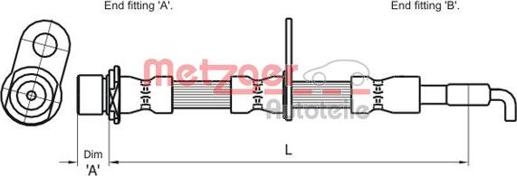 Metzger 4110009 - Тормозной шланг autospares.lv