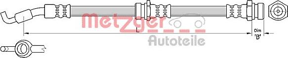 Metzger 4110305 - Тормозной шланг autospares.lv