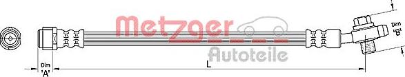 Metzger 4110381 - Тормозной шланг autospares.lv