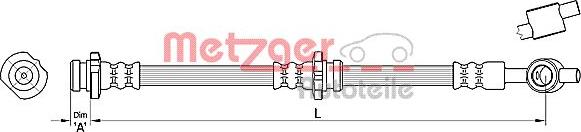 Metzger 4110388 - Тормозной шланг autospares.lv