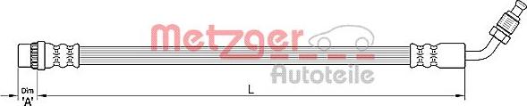 Metzger 4110210 - Тормозной шланг autospares.lv