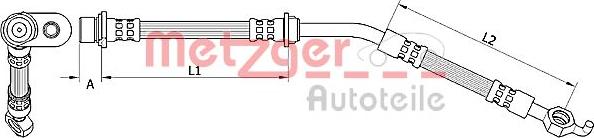 Metzger 4110787 - Тормозной шланг autospares.lv