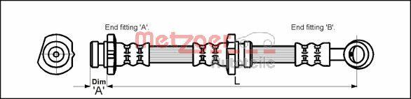 Metzger 4111992 - Тормозной шланг autospares.lv