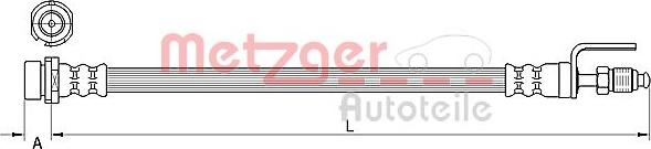 Metzger 4111334 - Тормозной шланг autospares.lv