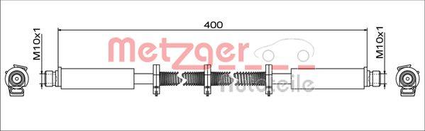 Metzger 4111748 - Тормозной шланг autospares.lv