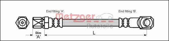 Metzger 4117018 - Тормозной шланг autospares.lv