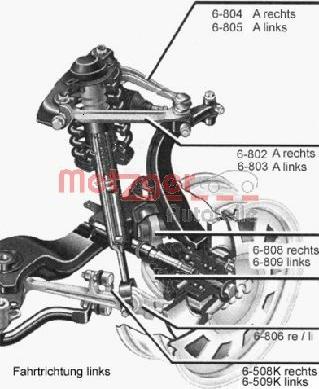 Metzger 58009112 - Рычаг подвески колеса autospares.lv