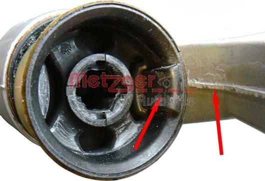 Metzger 52004508 - Сайлентблок, рычаг подвески колеса autospares.lv