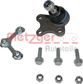 Metzger 57005011 - Шаровая опора, несущий / направляющий шарнир autospares.lv