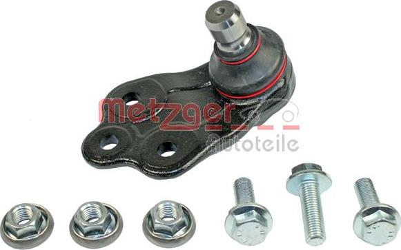 Metzger 57029808 - Шаровая опора, несущий / направляющий шарнир autospares.lv